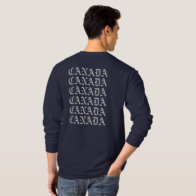 Camiseta canadá (Parte Traseira Completa)