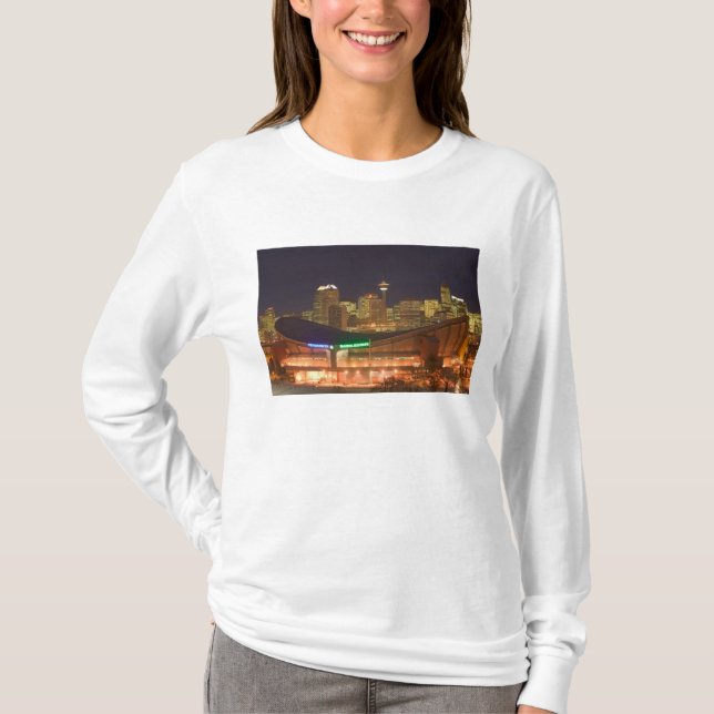 Camiseta Canadá, Alberta, Calgary: Paisagem Urbana da (Frente)