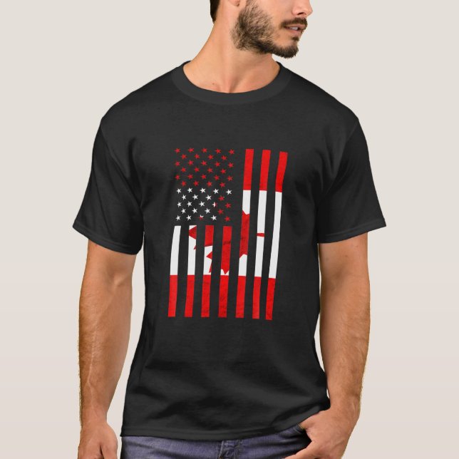 Camiseta Canadá América EUA Orgulho Canadense Mães de Bande (Frente)