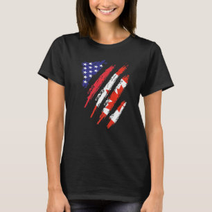 Camiseta Canadá American Grown Flag USA Patriot Heritage Mo