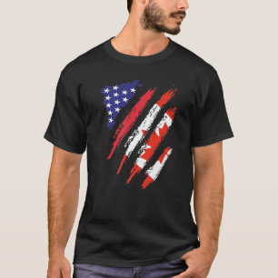 Camiseta Canadá American Grown Flag USA Patriot Heritage Mo