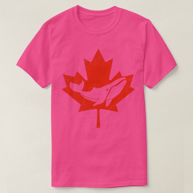 Camiseta Canadá, Baleia-jubarte, Ideia Engraçada de Present (Frente do Design)