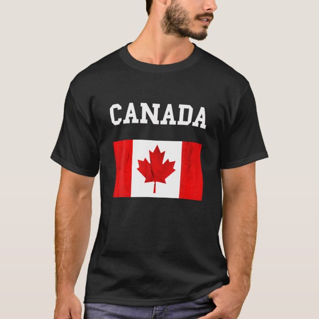 Camiseta Canadá Bandeira Canadense Flag Canadian Roots Lea (Frente)