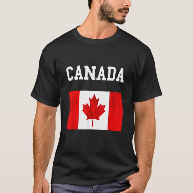 Camiseta Canadá Bandeira Canadense Flag Canadian Roots Lea (Frente)