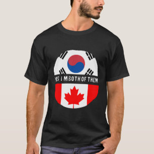 Camiseta Canadá Canadianos Coreia do Sul Sinalizador Misto 