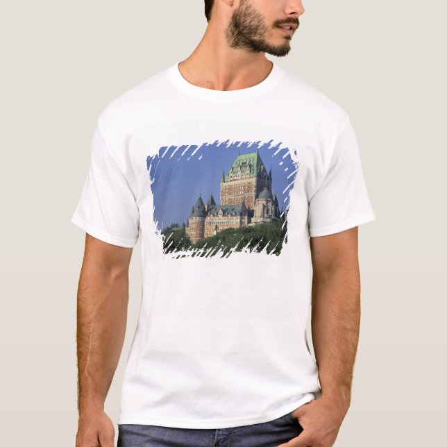 Camiseta Canadá, cidade de Quebec.  Chateau Frontenac. (Frente)