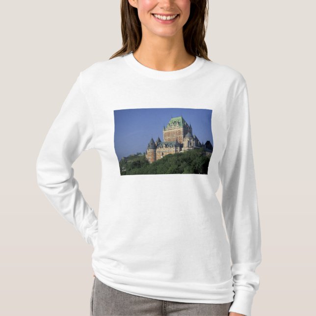 Camiseta Canadá, cidade de Quebec.  Chateau Frontenac. (Frente)