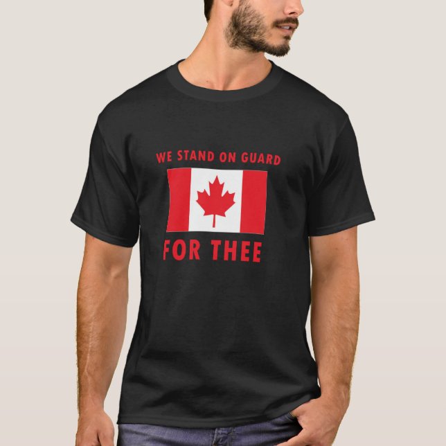 CAMISETA CANADÁ COM BANDEIRA E ANTECEDENTE NACIONAL (Frente)