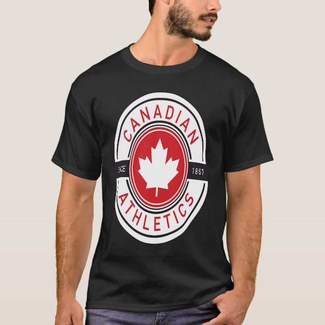 Camiseta Canadá Day Athletic Team Canada Flag Leaf (Frente)