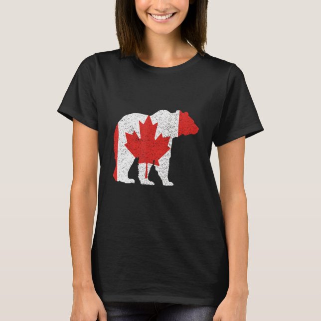Camiseta Canada Day Bear and Grizzly (Frente)