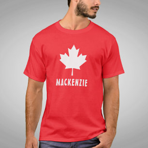 Camiseta Canada Day Red White Flag Canada Mapeando Nome Fol