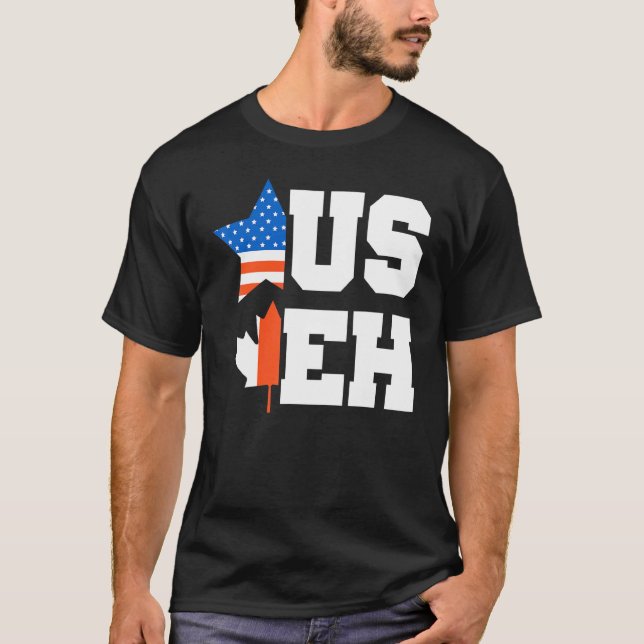 Camiseta Canadá Dia Estados Unidos Canadá Cidadão Canadense (Frente)
