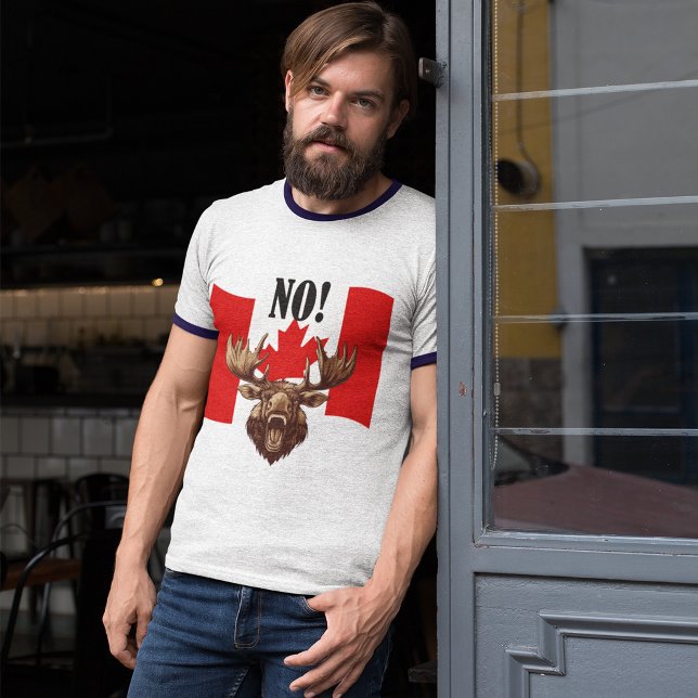 Camiseta Canadá Diz Não (Criador carregado)