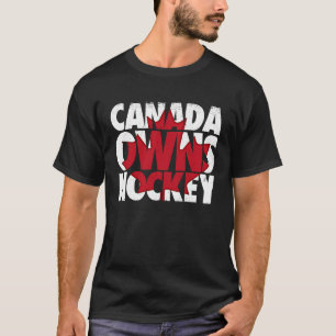 Camiseta Canadá é dono do esporte de gelo de hóquei