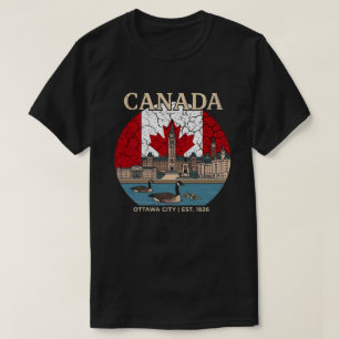 Camiseta Canadá - Edifício do Parlamento e Patrimônio Canad