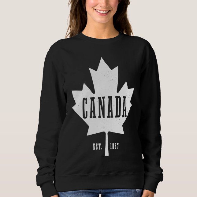 Camiseta Canada Est 1867 Maple Leaf Canadian Flag Pride Roo (Frente)