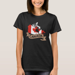 Camiseta Canadá Estados Unidos América Hockey Canadian Mape