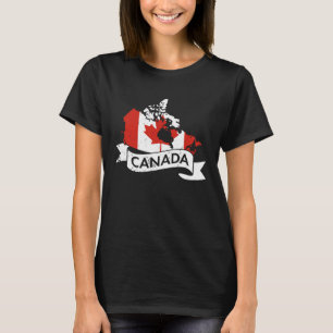 Camiseta Canadá Estados Unidos América Hockey Canadian Mape