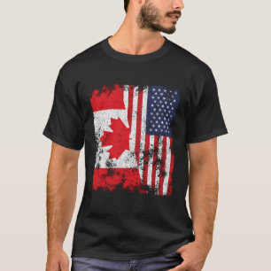 Camiseta Canadá, Estados Unidos - Meia-Americana