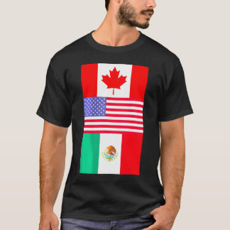 Camiseta Canadá Estados Unidos México América do Norte Sina