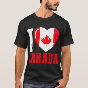 Camiseta Canadá Eu amo Canadá