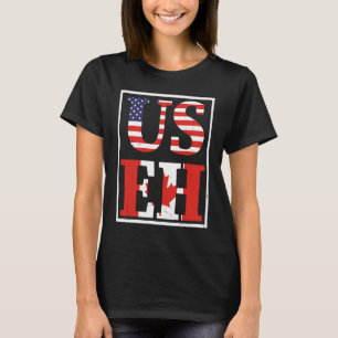 Camiseta Canadá EUA E EUA Maple Leaf American Flag Canadens