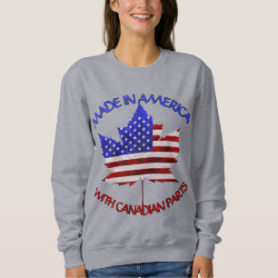 Camiseta Canadá EUA Shirt Personalizado EUA Canadá Sweats
