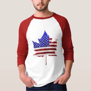 Camiseta Canadá EUA Souvenir Jersey Shirt - Masculinos
