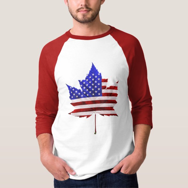 Camiseta Canadá EUA Souvenir Jersey Shirt - Masculinos (Frente)