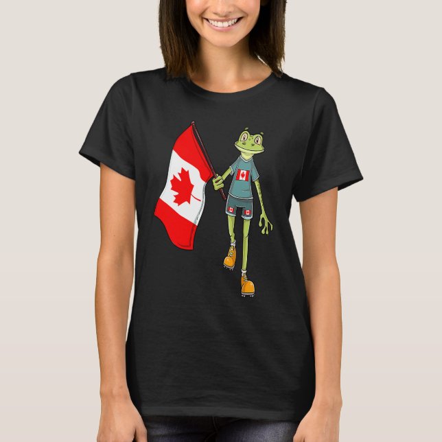 Camiseta Canada Fan Frog (Frente)