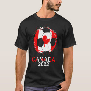 Camiseta Canadá Flag 2022 Supporter Canadian Soccer Team Ca