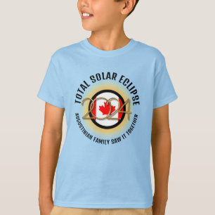 Camiseta CANADA Flag 2024 TOTAL ECLIPSE Blue Kids