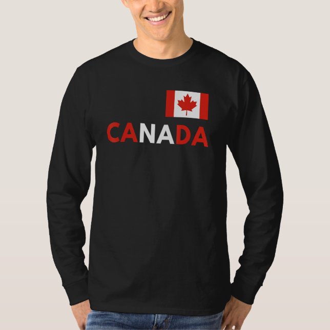 Camiseta Canada Flag Canadian Flag Pride Country Happy Cana (Frente)