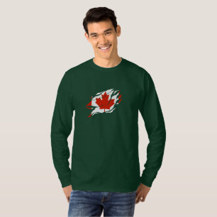 Camiseta CANADÁ Flag Dentro Me, dentro canadense