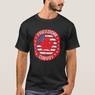 Camiseta Canada Flag Freedom Convoy 2022 - Canadian Trucker