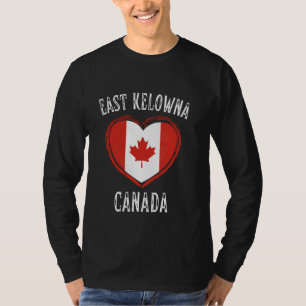Camiseta Canadá Flag Heart East Kelowna City