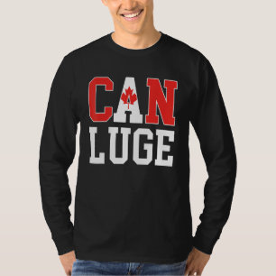 Camiseta Canadá Flag Luge Rider Can Luge