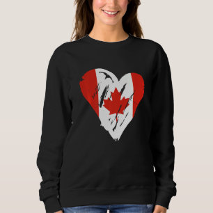 Camiseta Canadá Flag Retro Heart Canadian Mapeaf