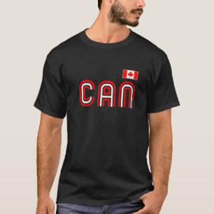Camiseta Canadá Flag Retro International Country Canadense