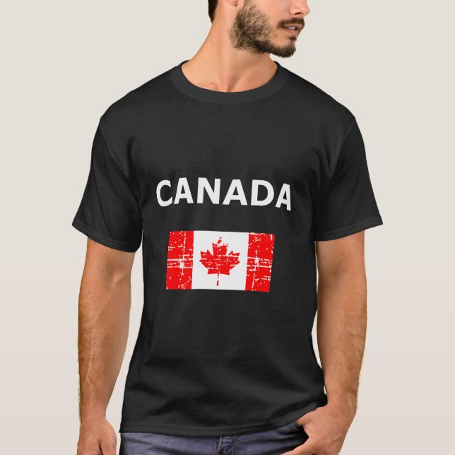 Camiseta Canadá Flag The Canadian Maple Leaf (Frente)