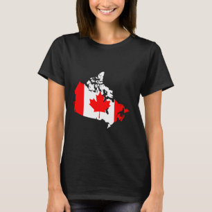 Camiseta Canadá, Folha de Bordo, Canadense, Amo Canadá