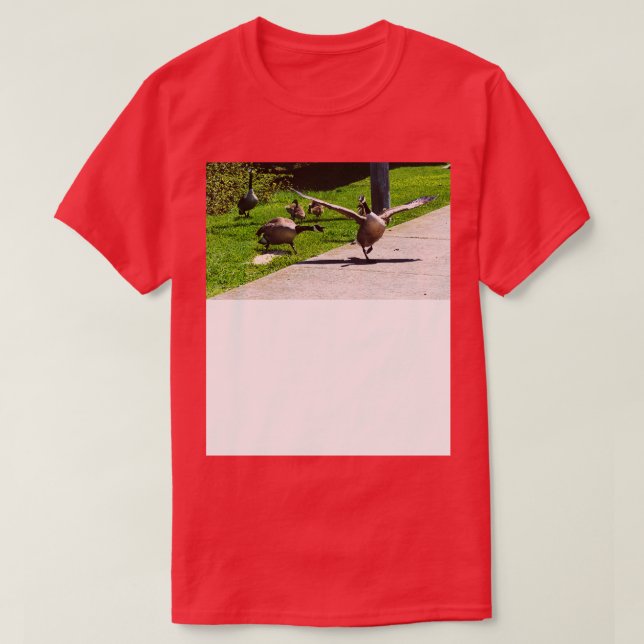 Camiseta Canadá Goose Honrando Outras Asas De Ganso Espalha (Frente do Design)