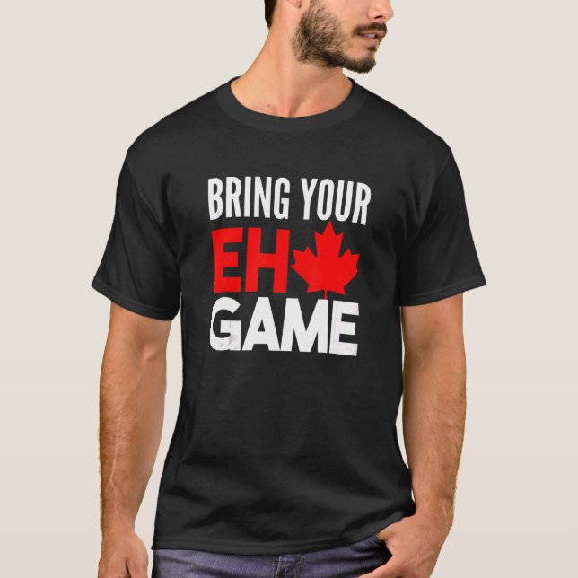Camiseta Canadá Hockey Traz Seu Jogo De Eca (Frente)