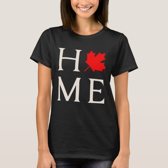 Camiseta canada home maple leaf canadian (Frente)