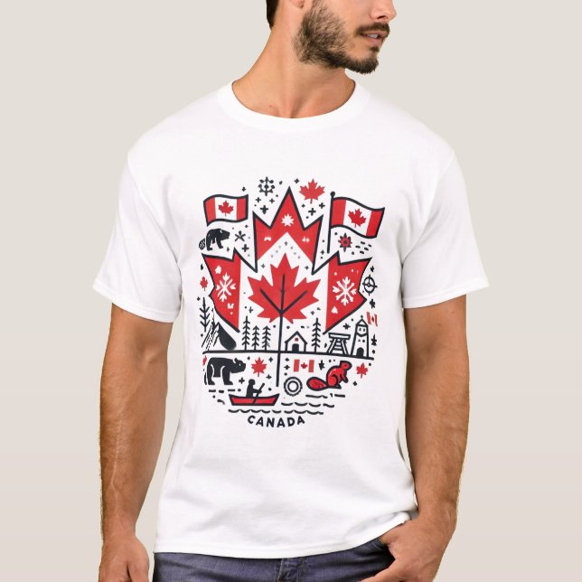 Camiseta Canada Icons Tee (Frente)