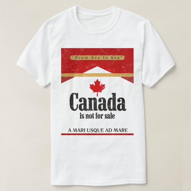 Camiseta Canada Is Not For Sale (Frente do Design)