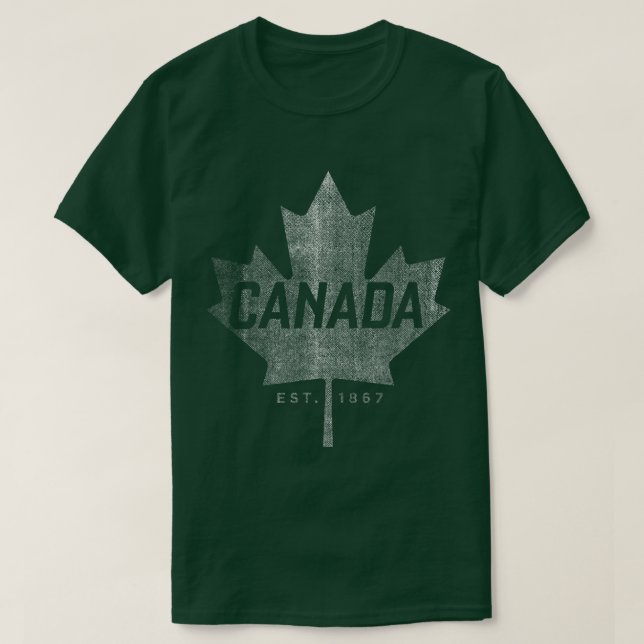 Camiseta Canadá Maple Leaf Canada Leste (Frente do Design)
