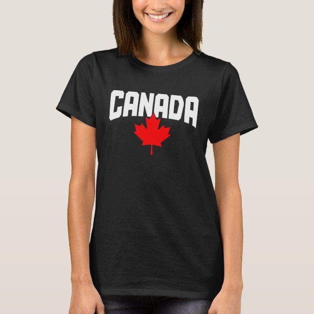 Camiseta Canada Maple Leaf Canadian Flag Pride  1 (Frente)