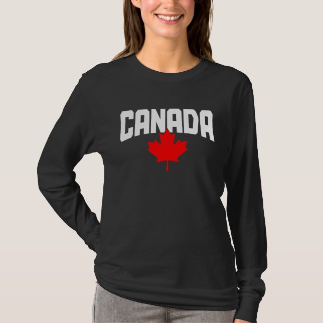 Camiseta Canada Maple Leaf Canadian Flag Pride  1 (Frente)
