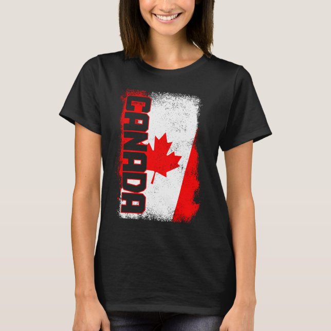 Camiseta Canadá Maple Leaf Canadian Flag Pride 4 (Frente)